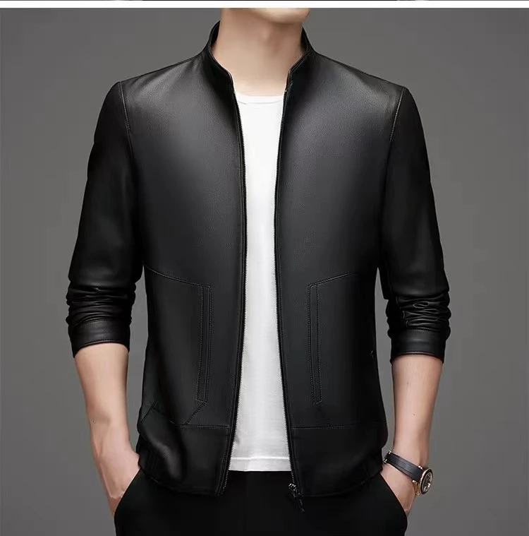 【HG皇冠】秋冬新款 男士8022 8011款立领翻领休闲时尚商务夹克