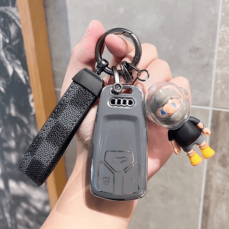 奥迪钥匙套A4L车A6L扣Q5L壳Q3男A3女Q2L高档A8汽车Q7包A7适用新款