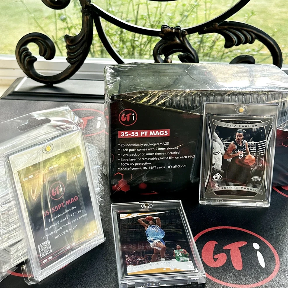 GTI二代卡砖（35-55pt）通用100%防UV内含两张卡砖内膜球星卡游戏卡