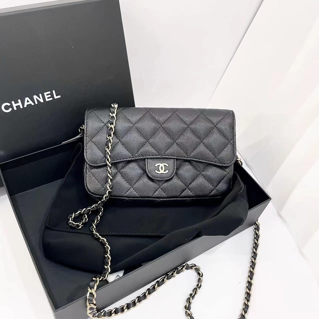 99新 Chanel/香奈儿 蔚蓝  黑金 鱼子酱 二合一 woc/超难买