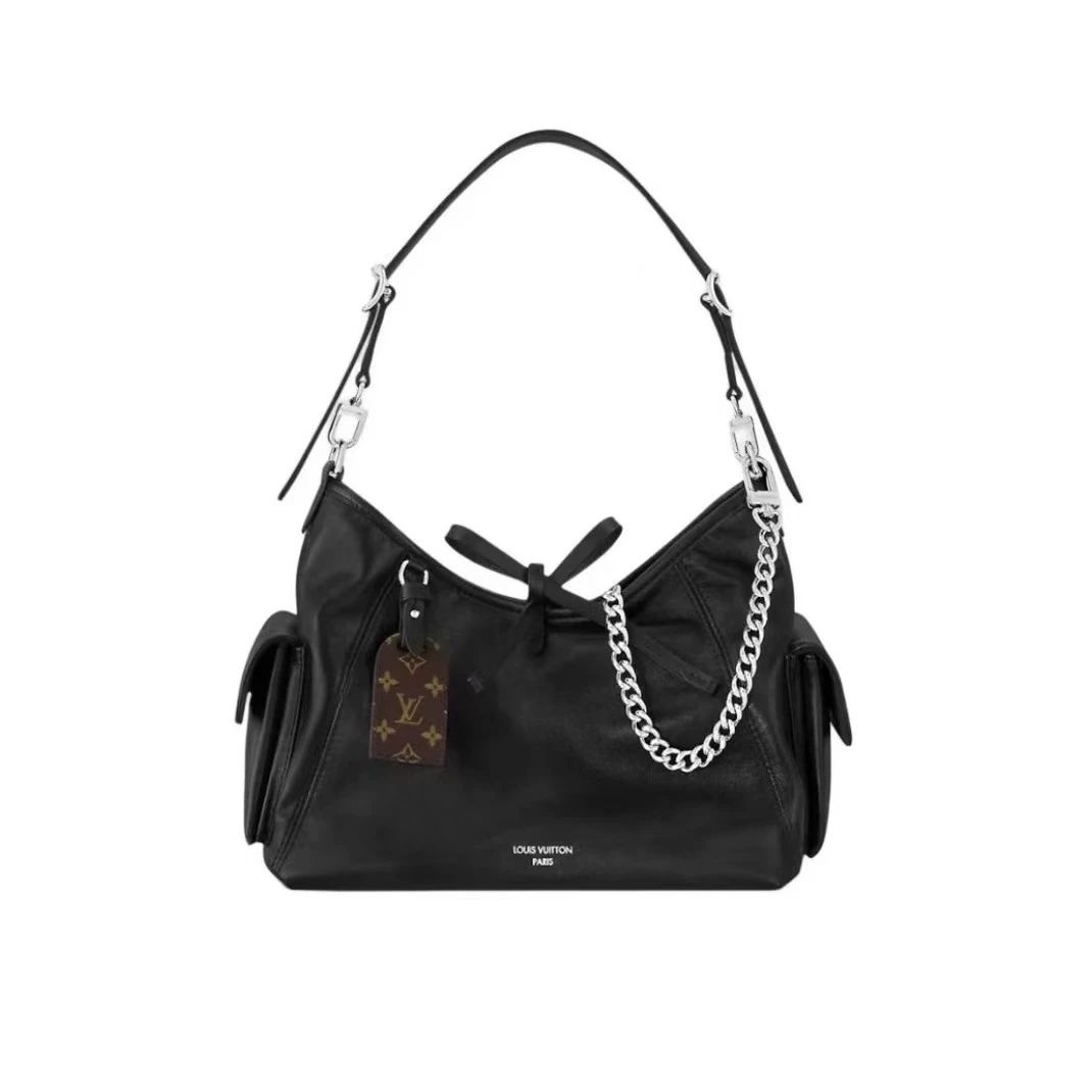 全新未使用 LouisVuitton/路易威登 25年黑武士小号carryall包