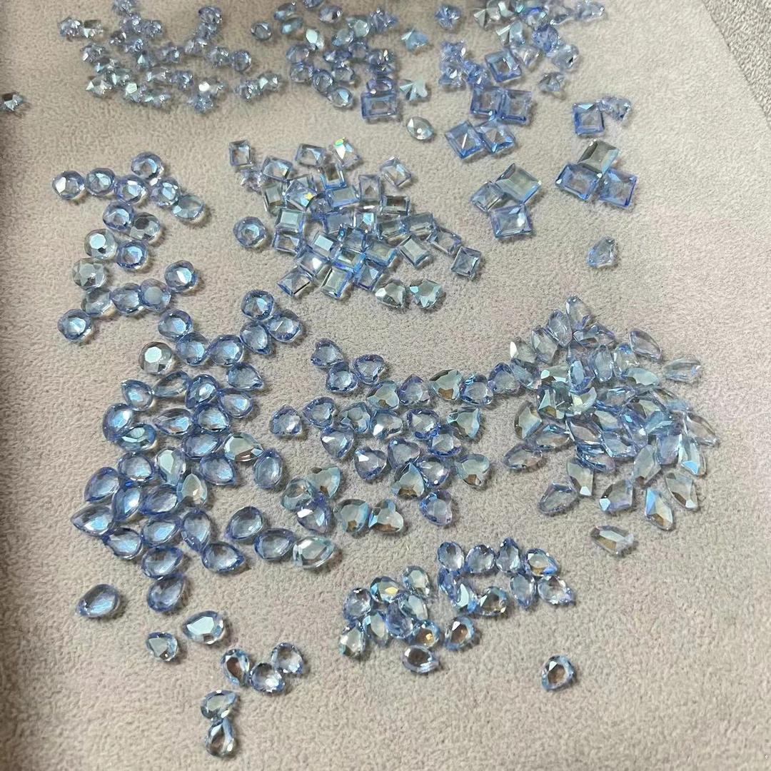 【钻钻侠 闪烁腮红蓝】精品超闪透色 DIY美甲钻透混合装