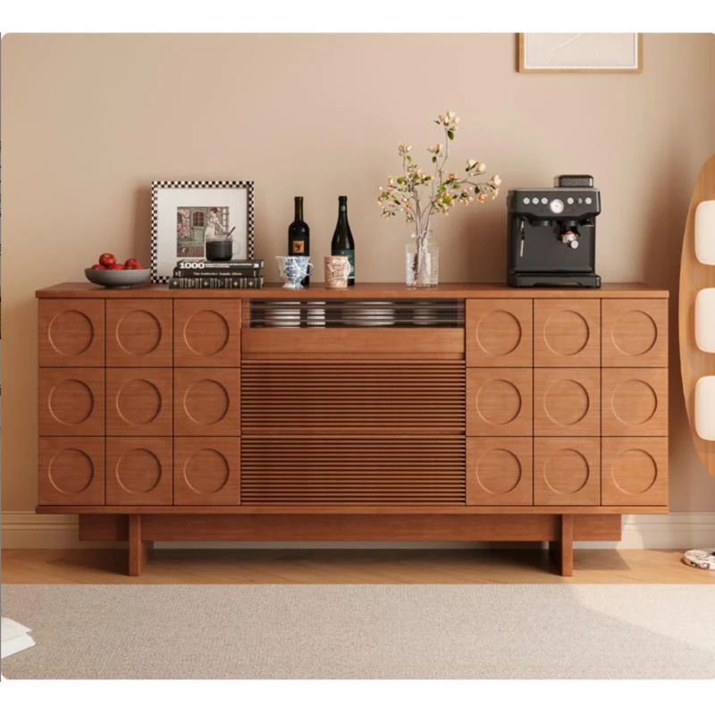 原木风实木斗柜中古斗橱复古卧室储物柜橱柜餐边柜客厅靠墙玄关柜