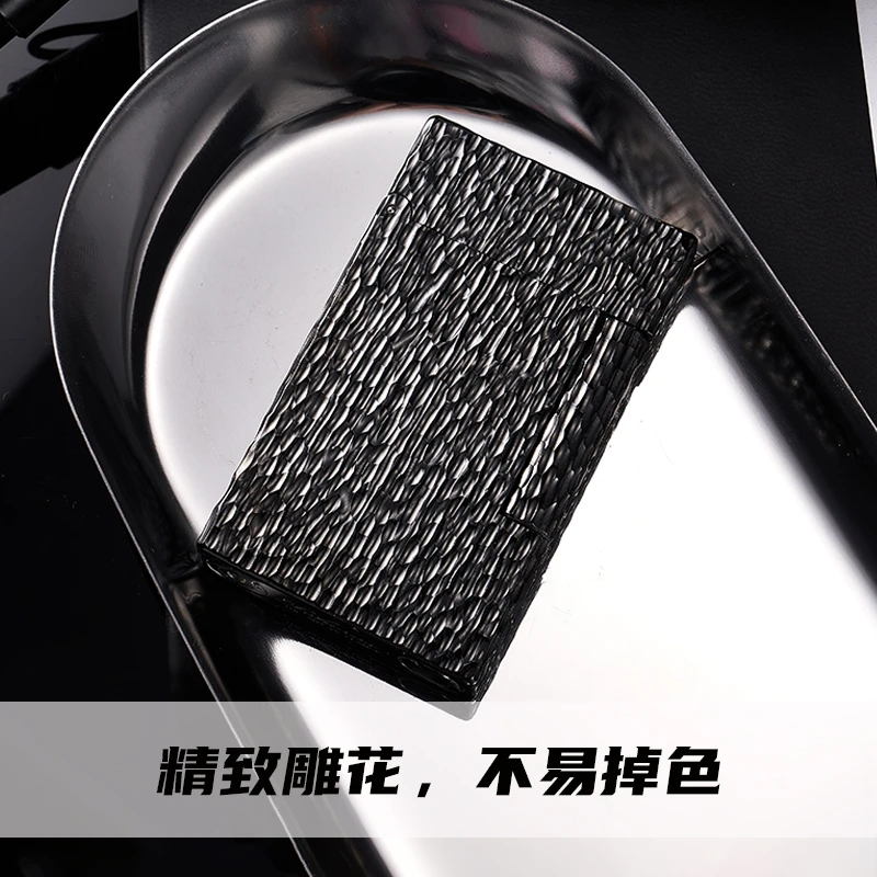 TSHOMX【竖锤纹陨石坑】手工男士制作高档复古朗声纯铜钢声打火机