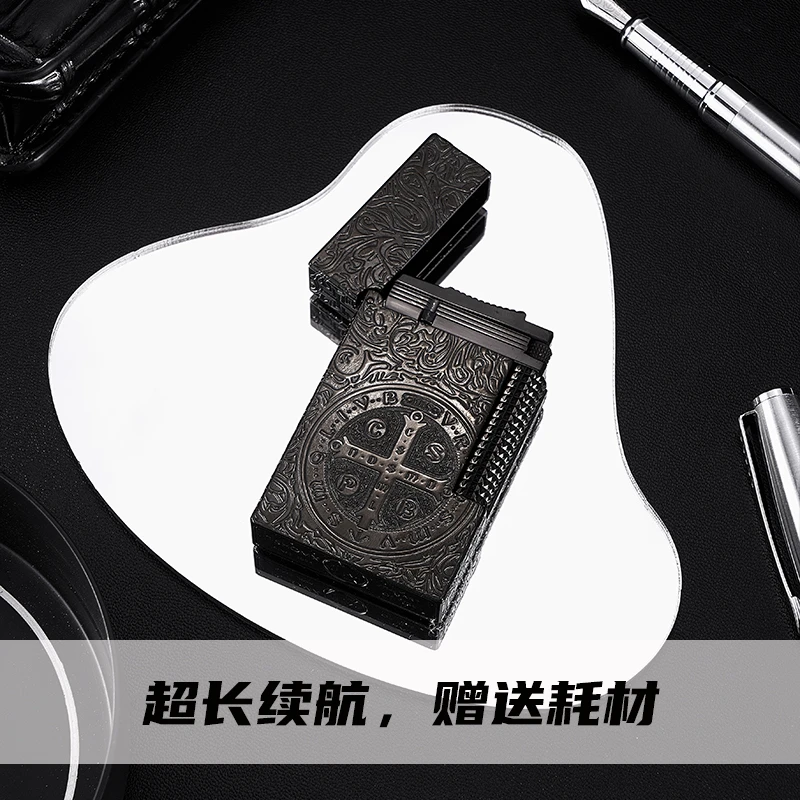 TSHOMX【康斯坦丁】纯黄铜朗声打火机商务高档复古送男生的生日礼物