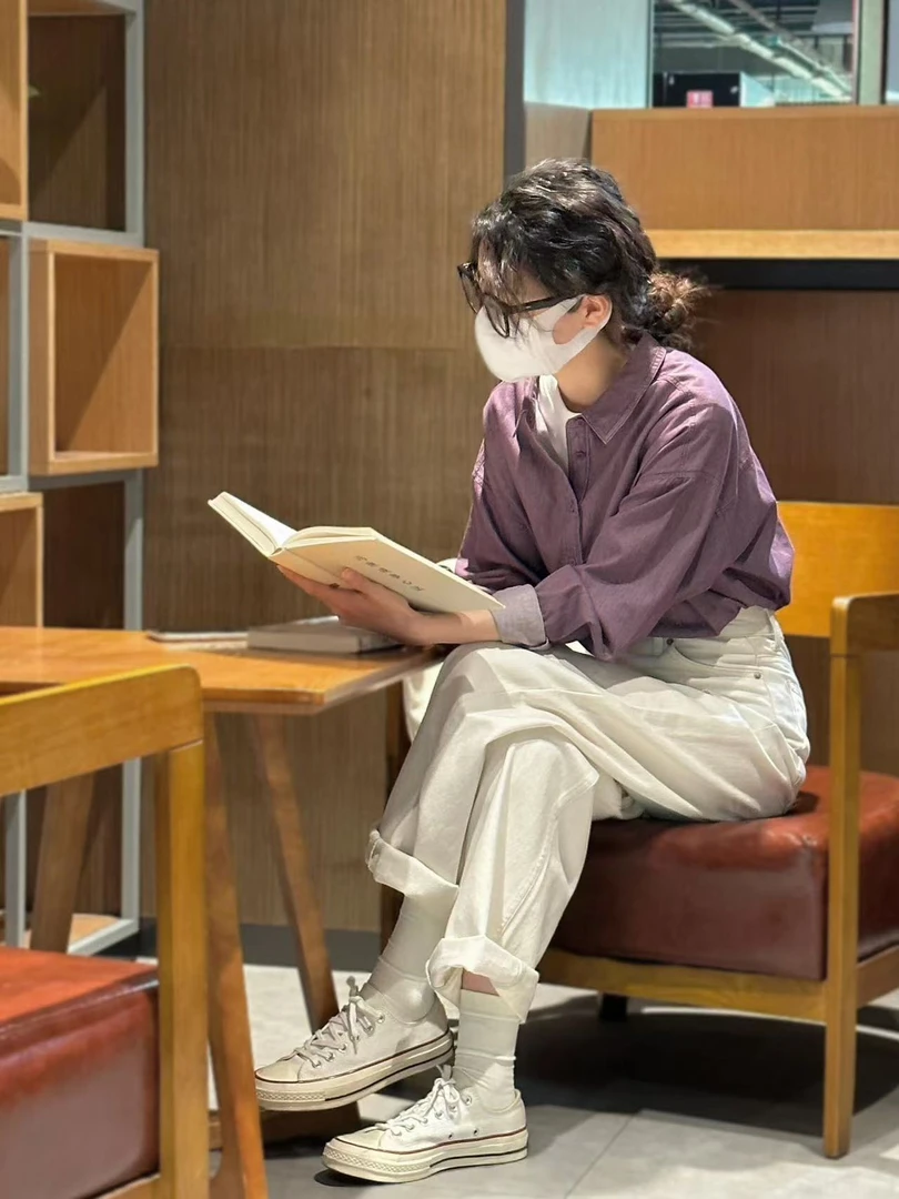 2024秋冬韩系气质紫色灯芯绒休闲衬衫外套百搭复古阔腿宽松休闲裤