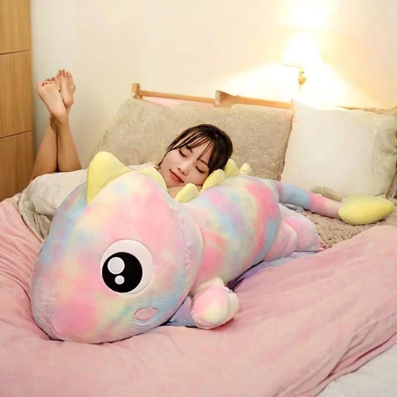 炫彩恐龙仙女兔绿色恐龙大号草莓熊抱枕公仔