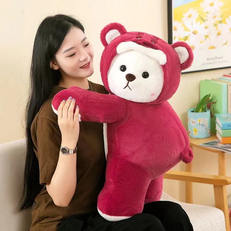 新款趴趴变身小熊毛绒公仔
