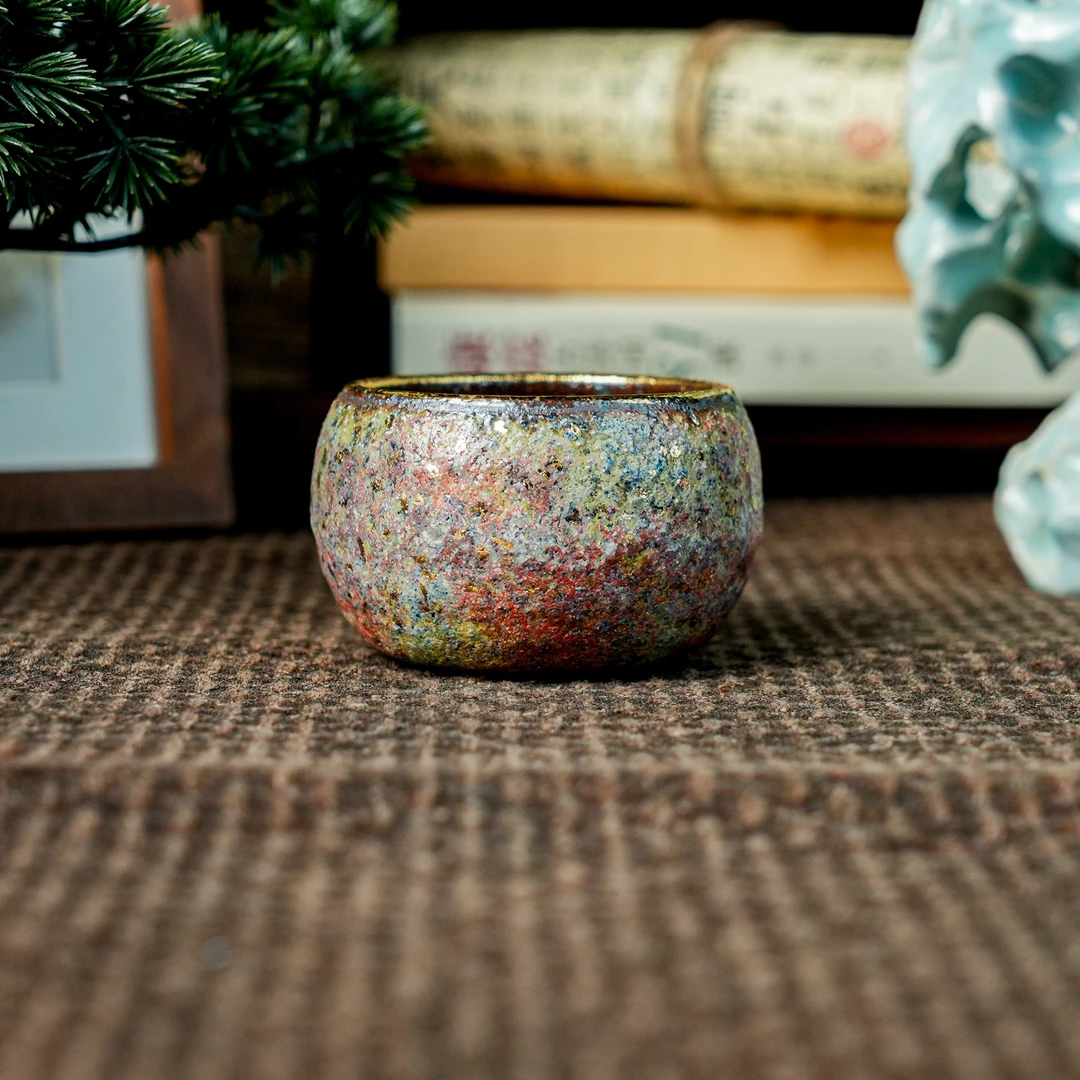 【高越】玫瑰窑变禅定主人杯 100ml  GYS218