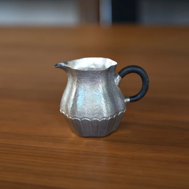 【王朝军】非遗工匠86g小号花瓣公道杯200ml
