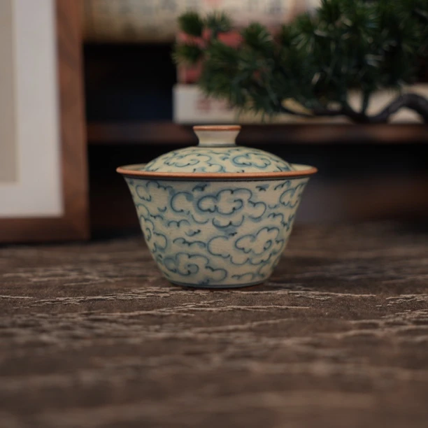 【朴云堂】祥云斗笠盖碗 PYS402