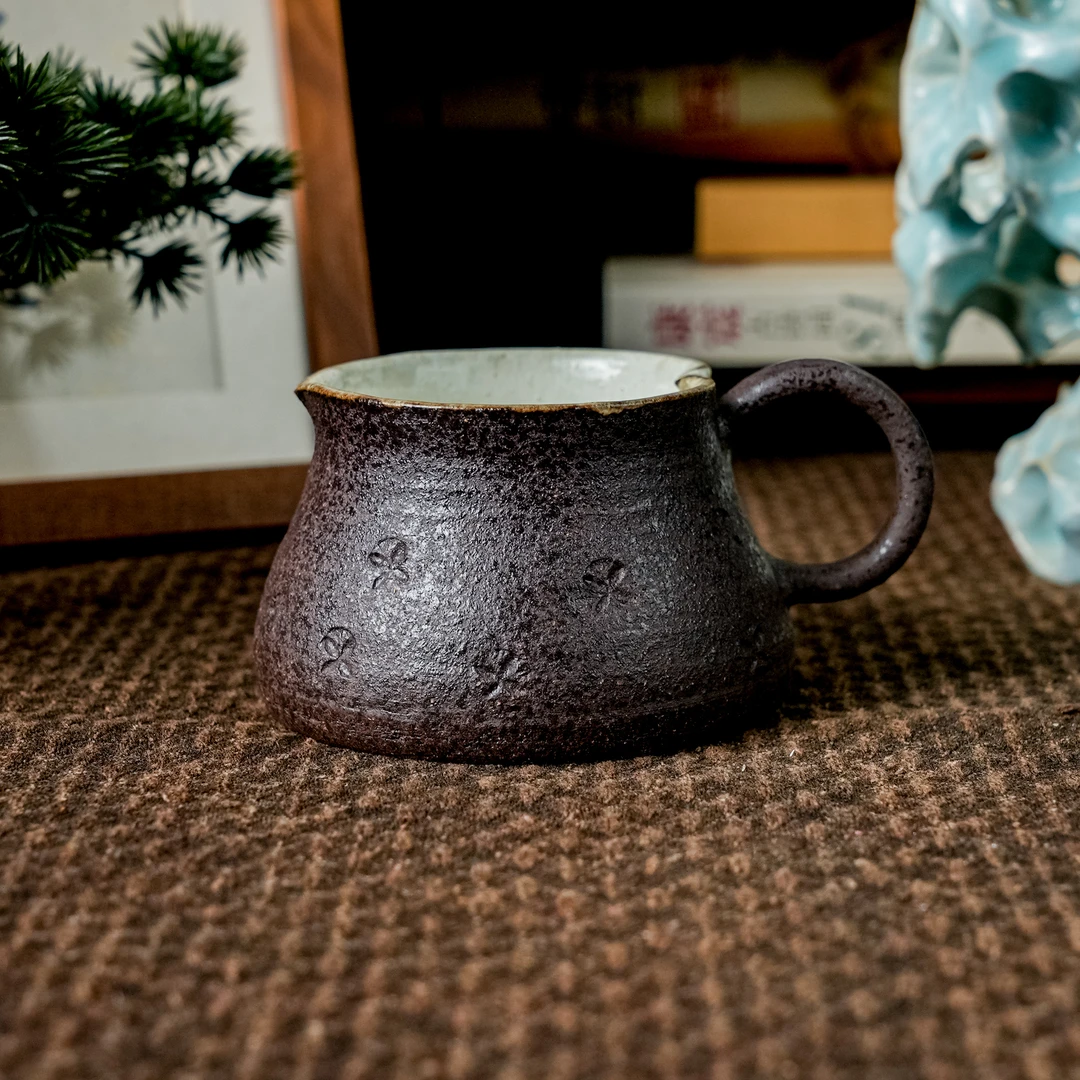 【风禾】粗陶爱心咖啡杯  210ml  MTS070