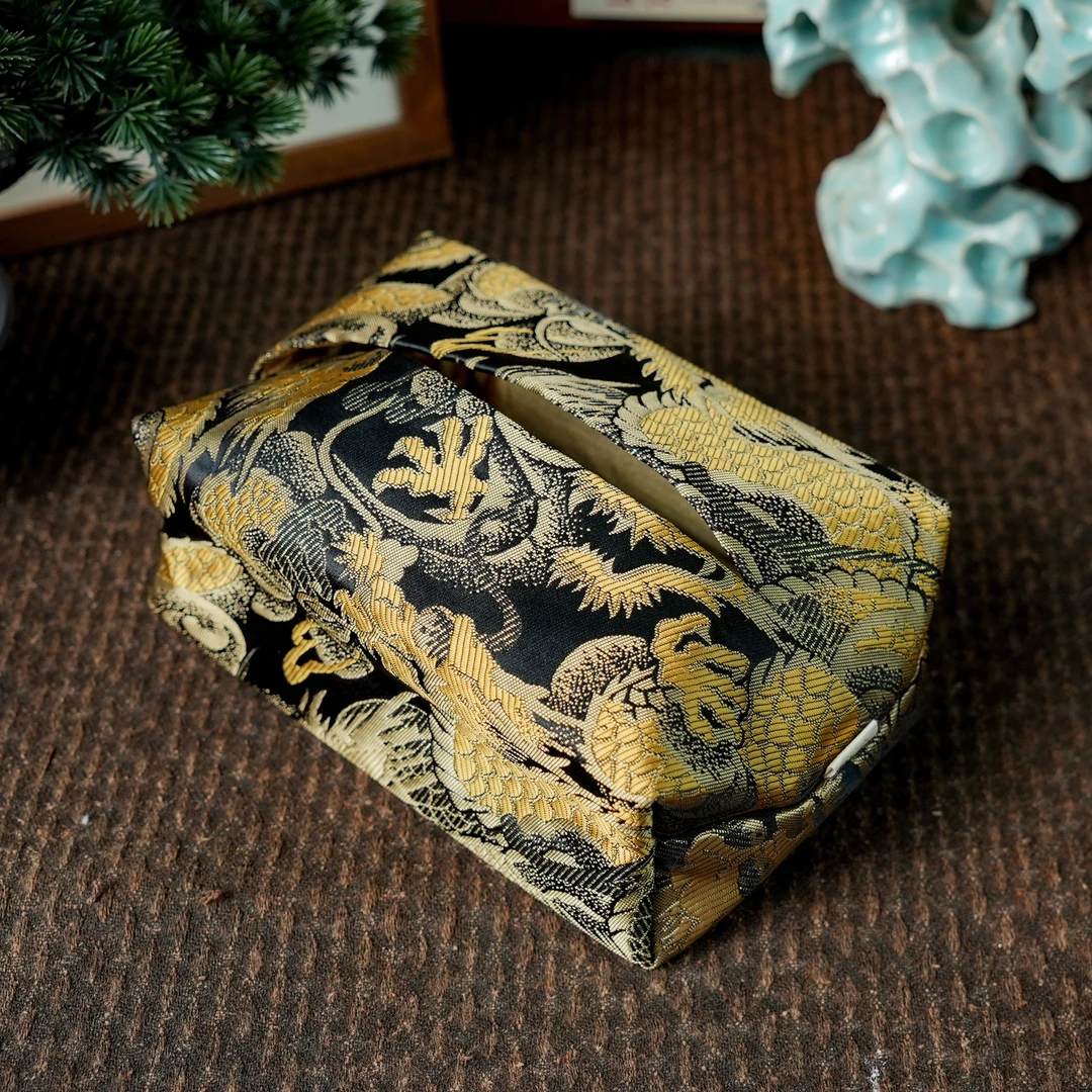 【慢蓝】龙华富贵织锦抽纸袋  MLS310