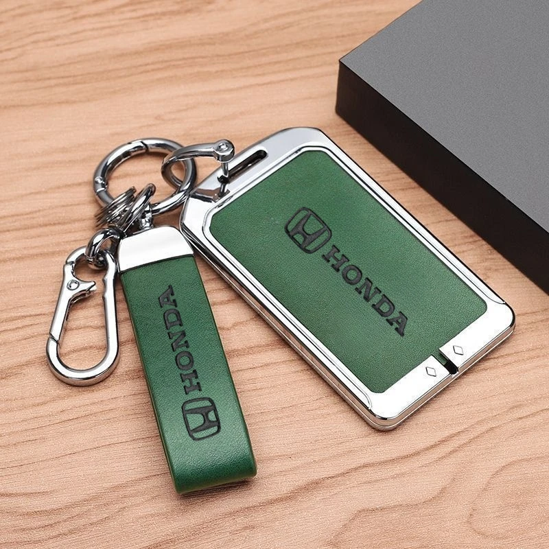 本田思域CR-V卡片钥匙锌合金保护套真皮型格雅阁NFC感应钥匙套