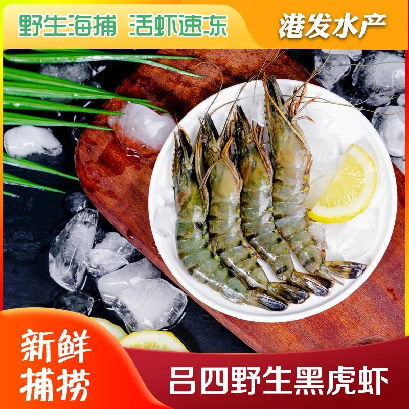 黑虎虾06--08规格新鲜冷链配送1.6kg包邮