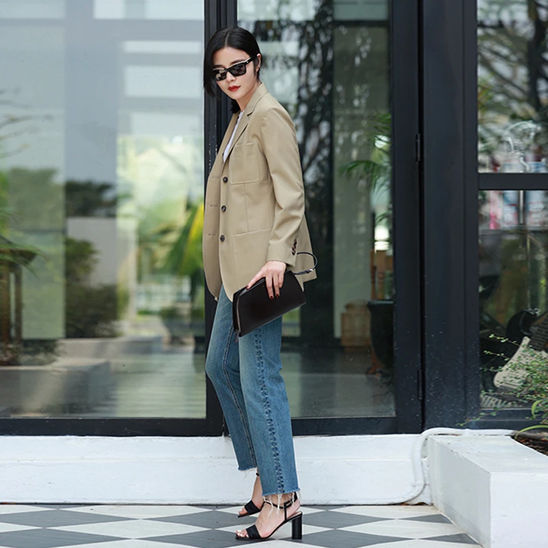 '沙漠旅行家'亲肤柔软废土做旧九分直筒牛仔裤