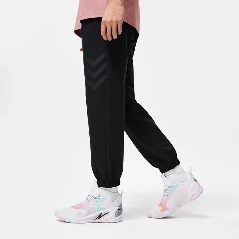 李宁男子秋季卫裤时尚百搭裤子（T）潮流透气休闲裤AKLT491运动裤