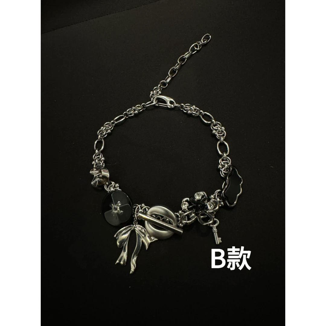 不锈钢树脂项链 手工设计款金属项链