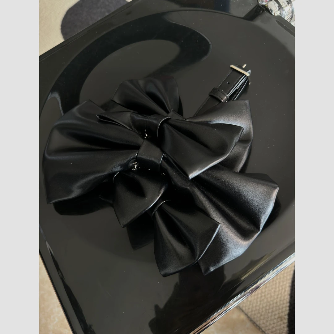 皮蝴蝶结绑带领结