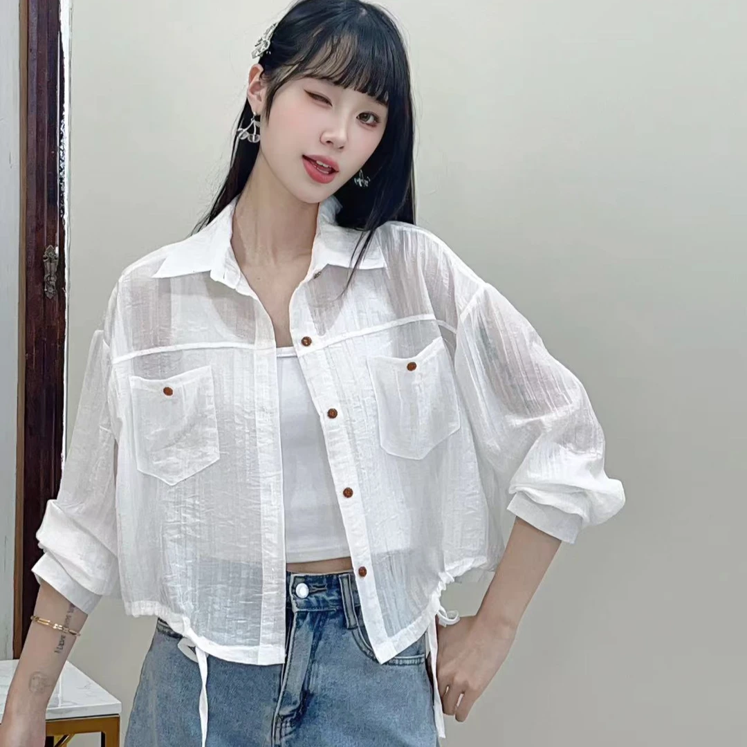 清仓223短款新款防晒衣薄款宽松设计感休闲时尚百搭韩版夏季