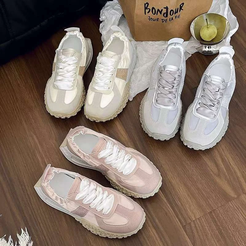 MS厚底休闲运动奶奶德训鞋女阿甘鞋时尚复古板鞋舒适ins风2223