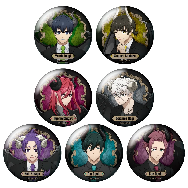 蓝色监狱 蓝锁 七大罪吧唧徽章 随机闪（盲盒默认代拆）