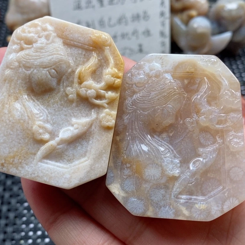 【闪购商品】硅化珊瑚（珊瑚玉）颈饰未镶嵌毛****晶