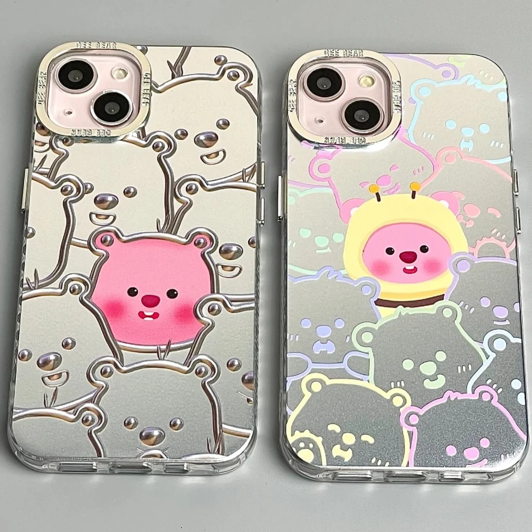 新款露比卡通苹果15手机壳iPhone14promax电镀12防摔11创意13高级