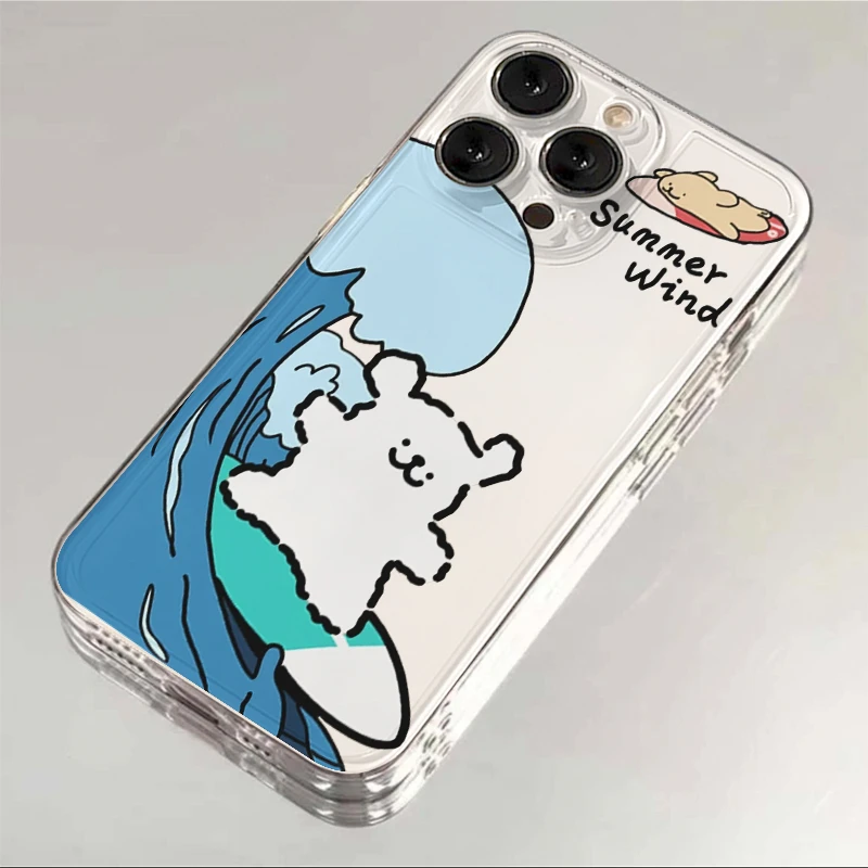 冲浪狗狗适用苹果15/14手机壳iPhone14promax软胶13pro12/11/xr/7