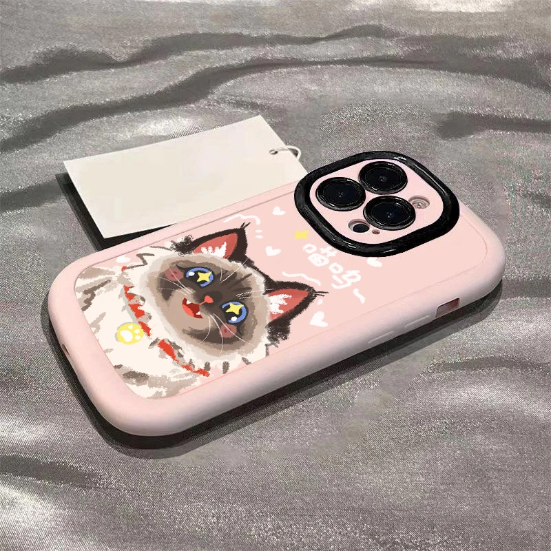 可爱喵星人苹果15promax手机壳14iphone12/13新11x软壳7/8p卡通6s