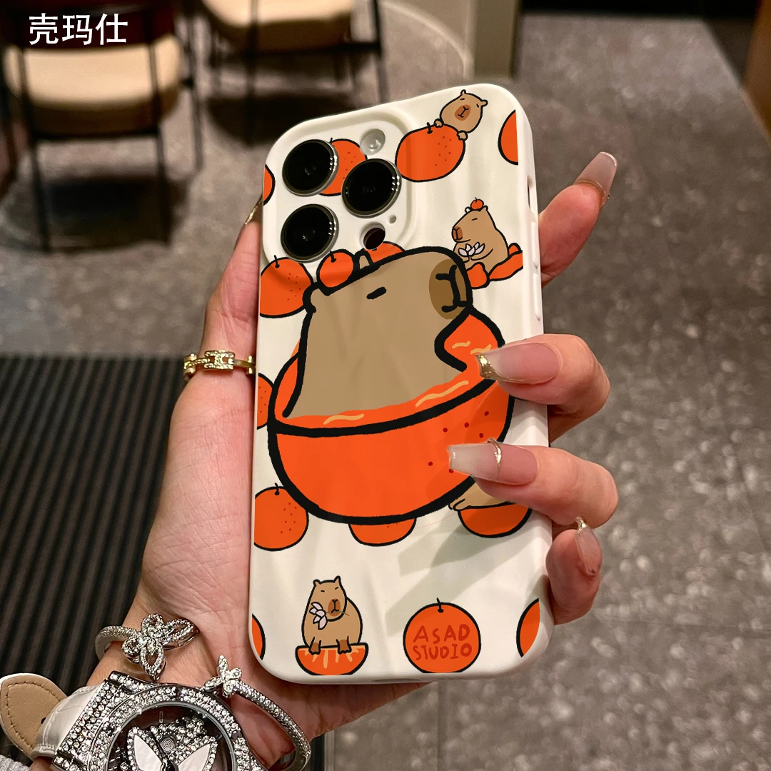 壳玛仕河豚橘子适用苹果15手机壳iPhone14promax软壳13pro12/11xr
