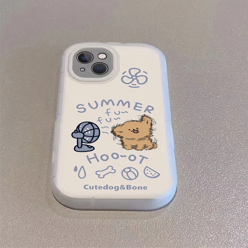 壳玛仕吹风扇狗适用iphone15苹果手机壳14promax软13pro12磨砂11x
