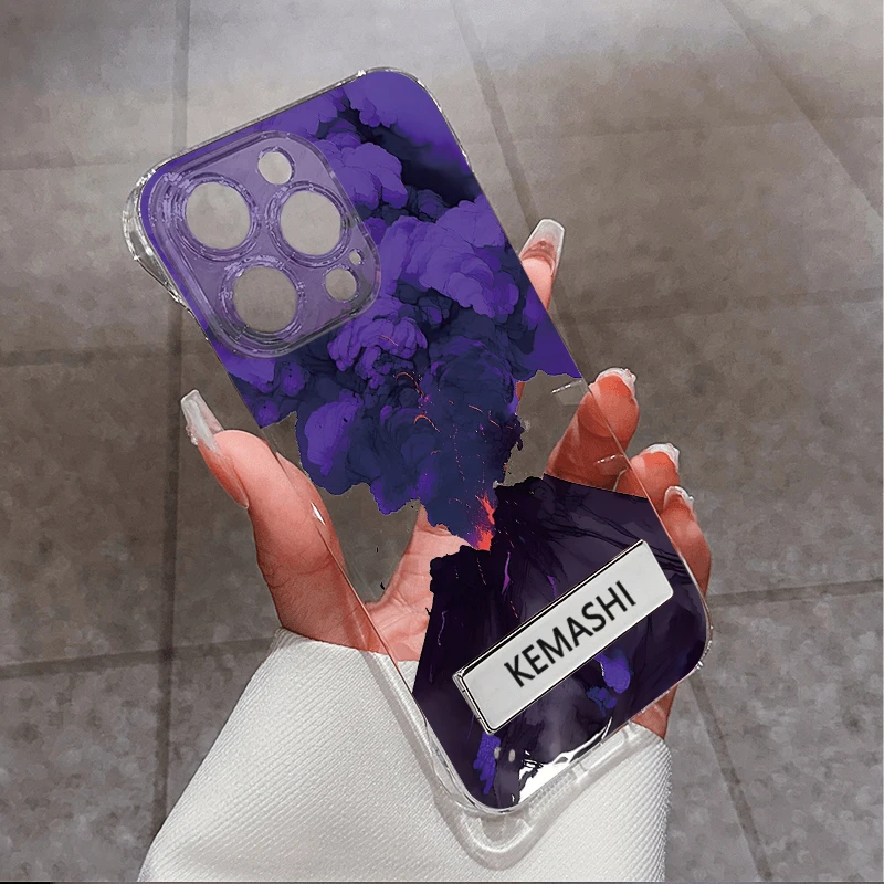 壳玛仕紫色火山适用苹果15promax手机壳iphone12/14/13卡通11可爱