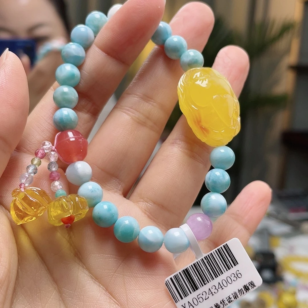 琥珀手链未镶嵌蜜蜡手串