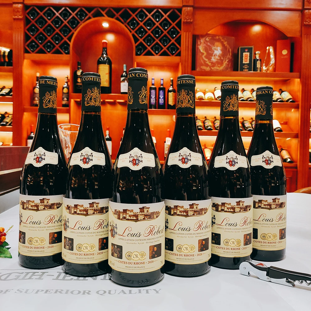 【老板娘专享】法国路易干红葡萄酒罗伯特红酒优雅醇厚好酒750毫升