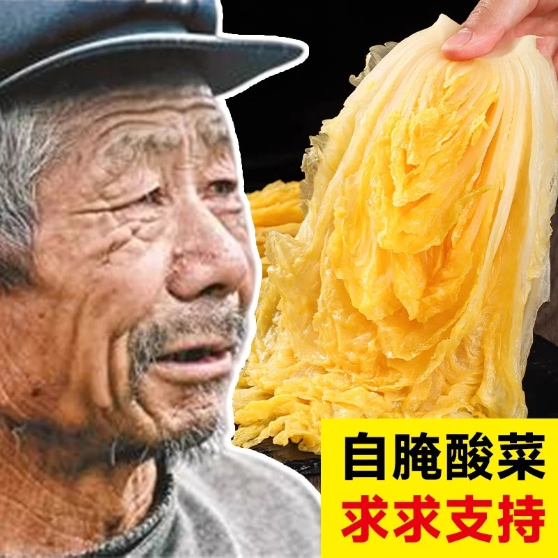 东北酸菜整颗正宗酸菜优质黄芯白菜腌制酸菜鲜嫩正宗清爽东北酸菜