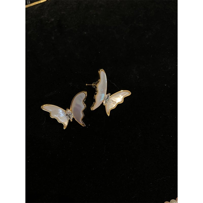 合金耳饰 超仙蝴蝶经典通勤款耳环耳饰 P0228