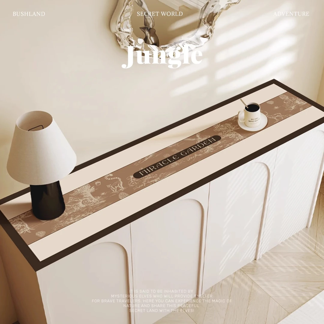 餐边柜垫玄关鞋柜台面垫pvc防水防油防烫桌布电视柜茶几保护垫子