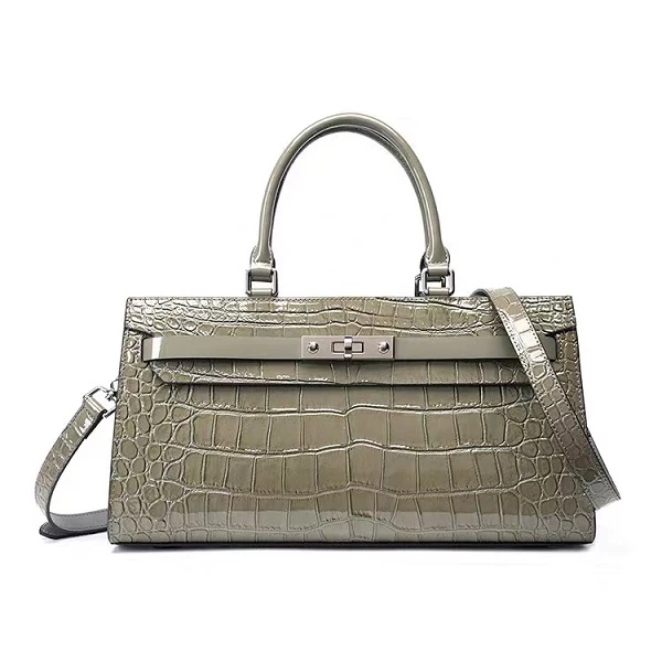 2025新款欧美时尚女包新款鳄鱼纹百搭斜挎单肩手提包6283大气轻奢