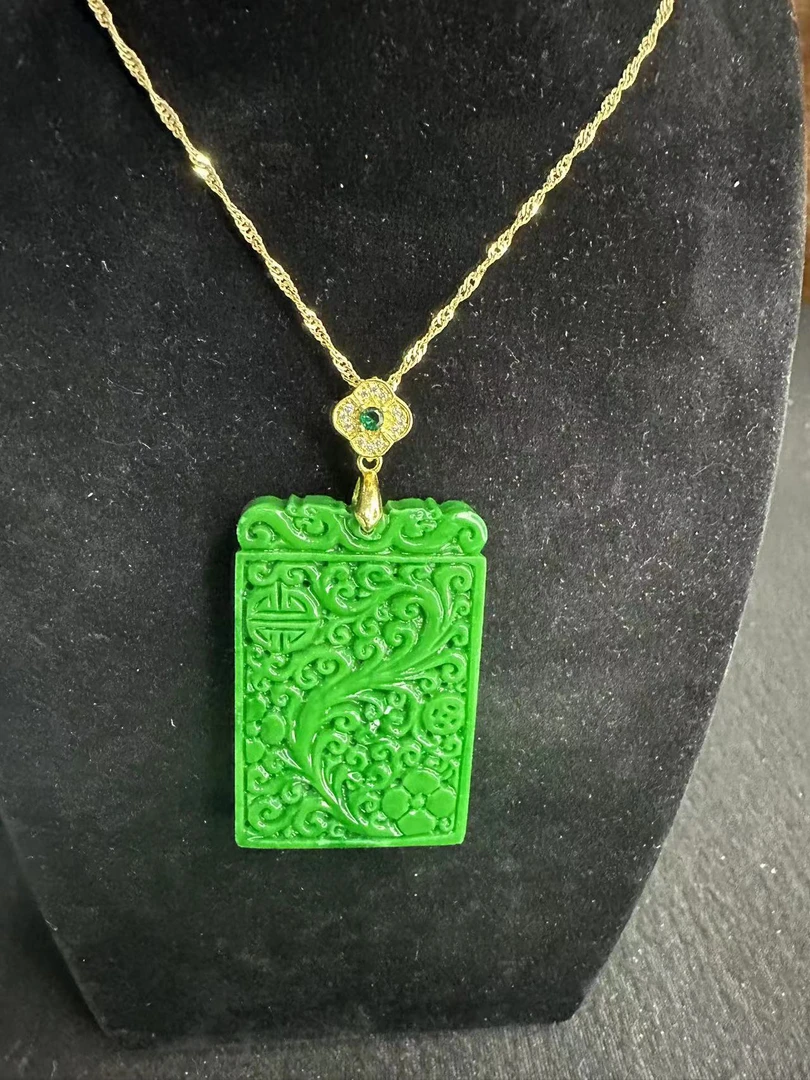 127无事牌吊坠项链