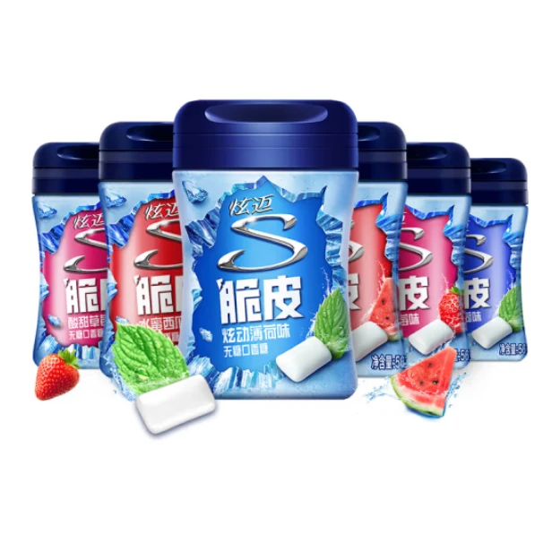 炫迈脆皮无糖颗粒口香糖 40粒（两种口味）