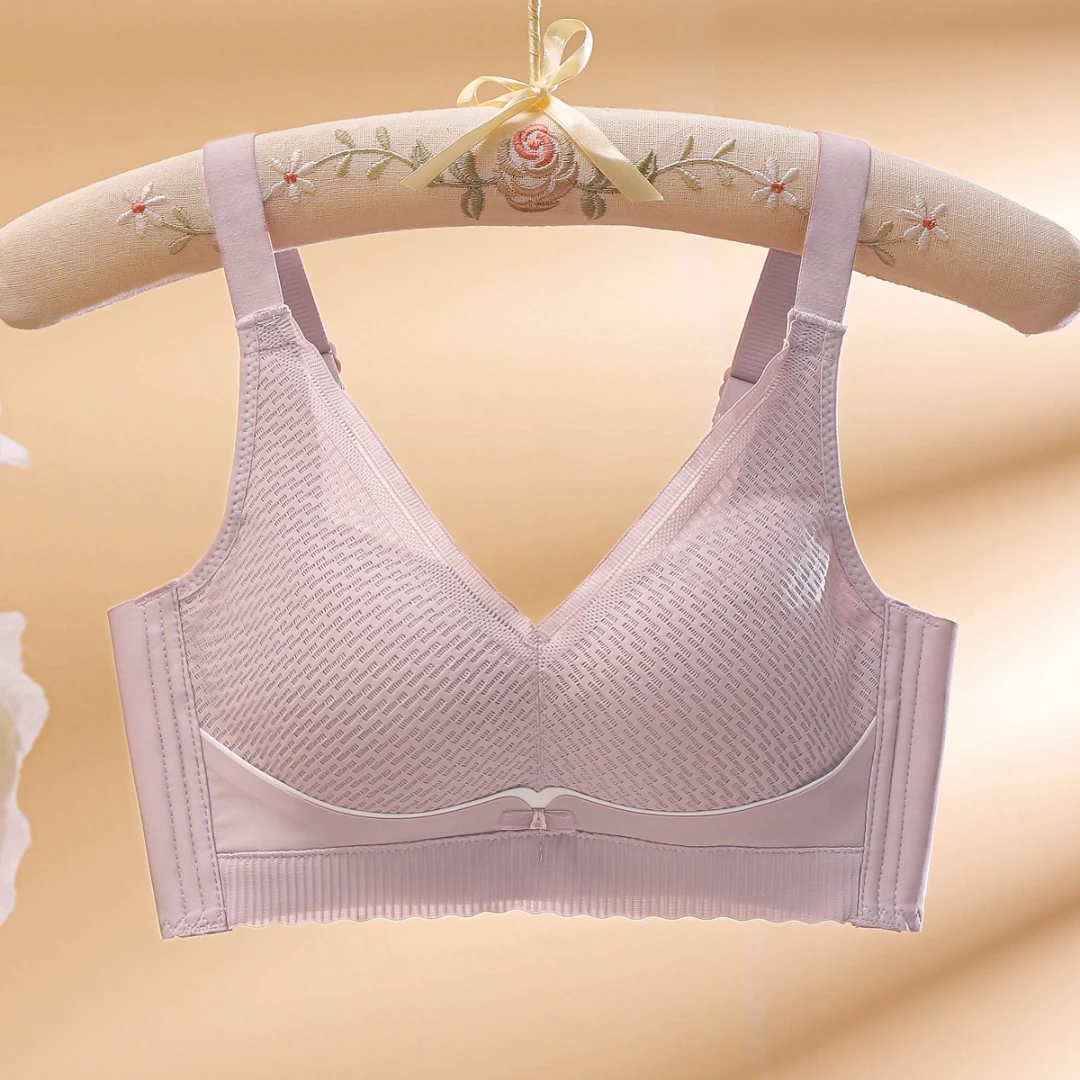 内衣女薄款夏季小胸聚拢收副乳防下垂无钢圈2023新文胸罩爆款光面