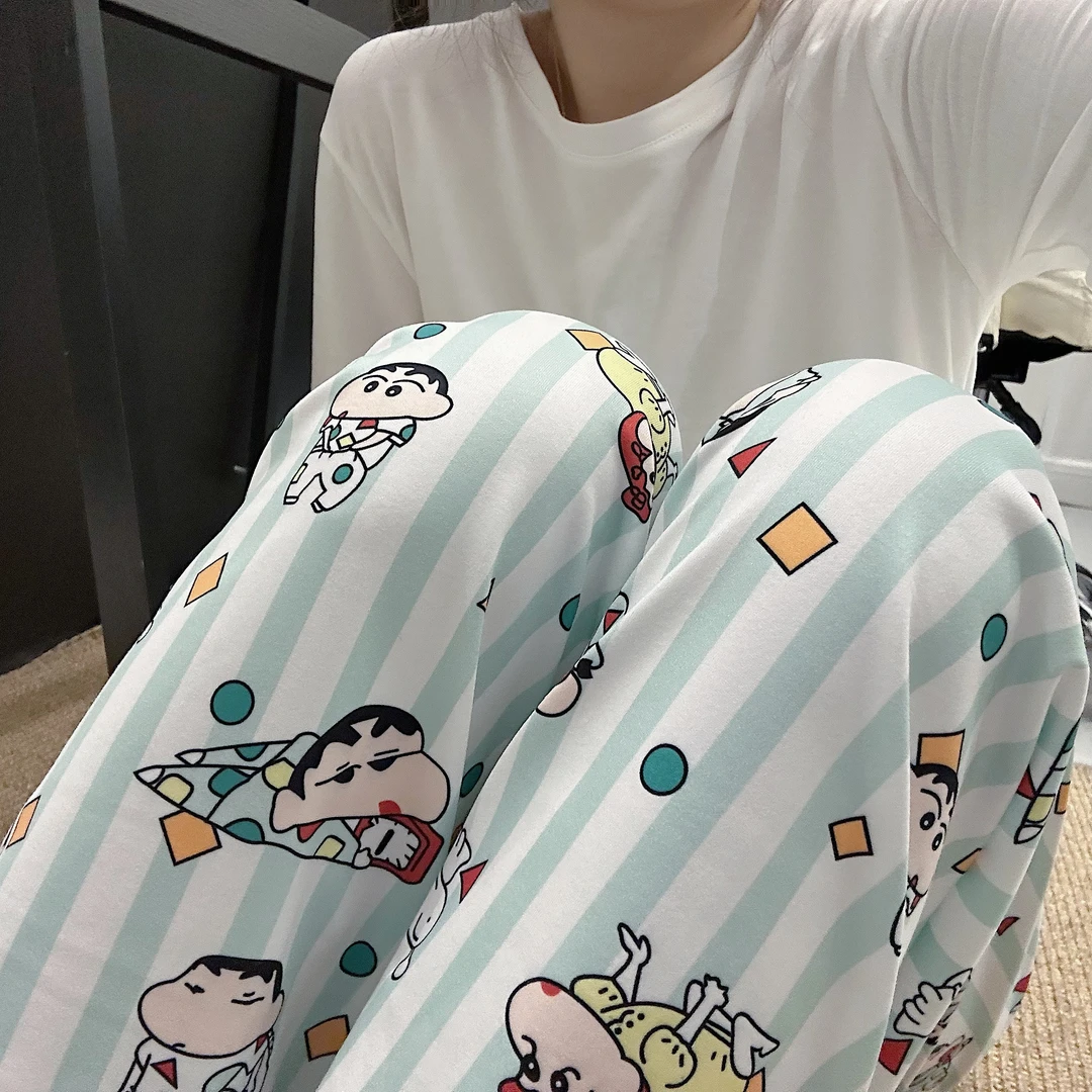 新款遛弯裤可外穿睡裤女夏季薄款家居裤长裤短裤休闲少女百搭裤子