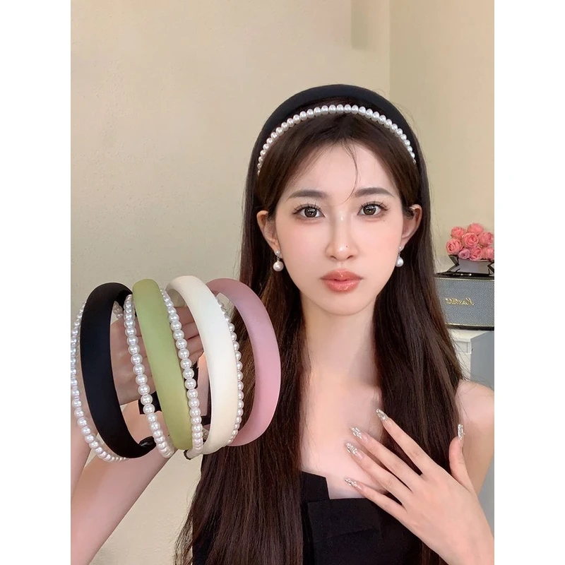 显白小香风高颅顶发箍女2023新款夏季高级感法式