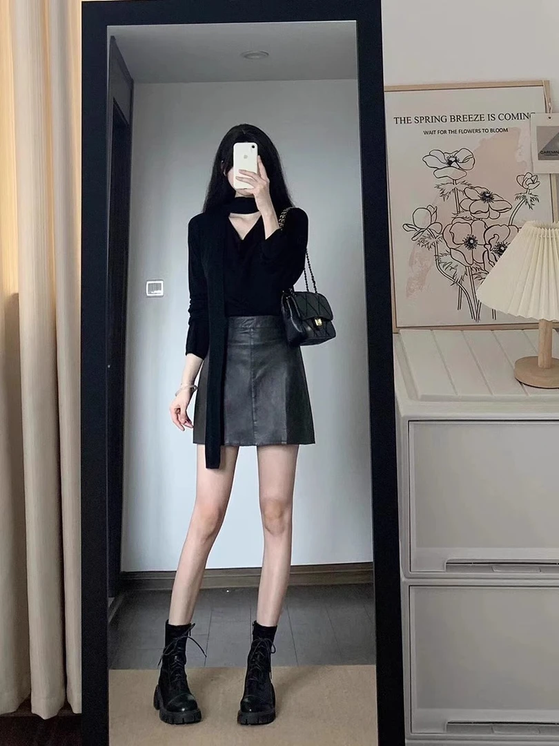 早秋装穿搭一整套盐系轻熟高级感御姐气质韩系连衣裙子时尚套装女