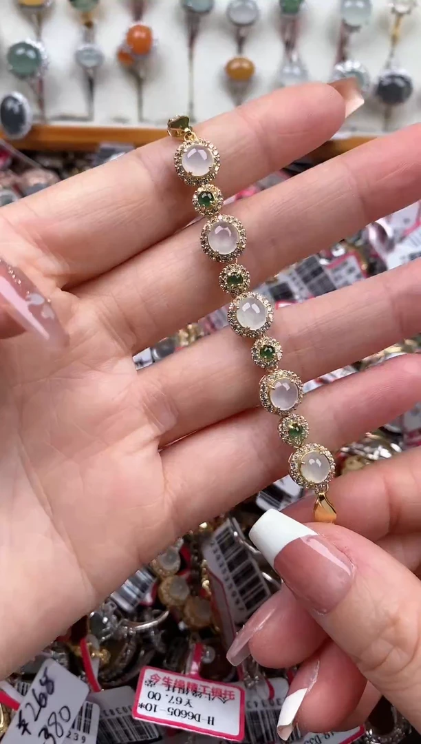 【闪购商品】翡翠戒指银S925镶嵌3333333 8