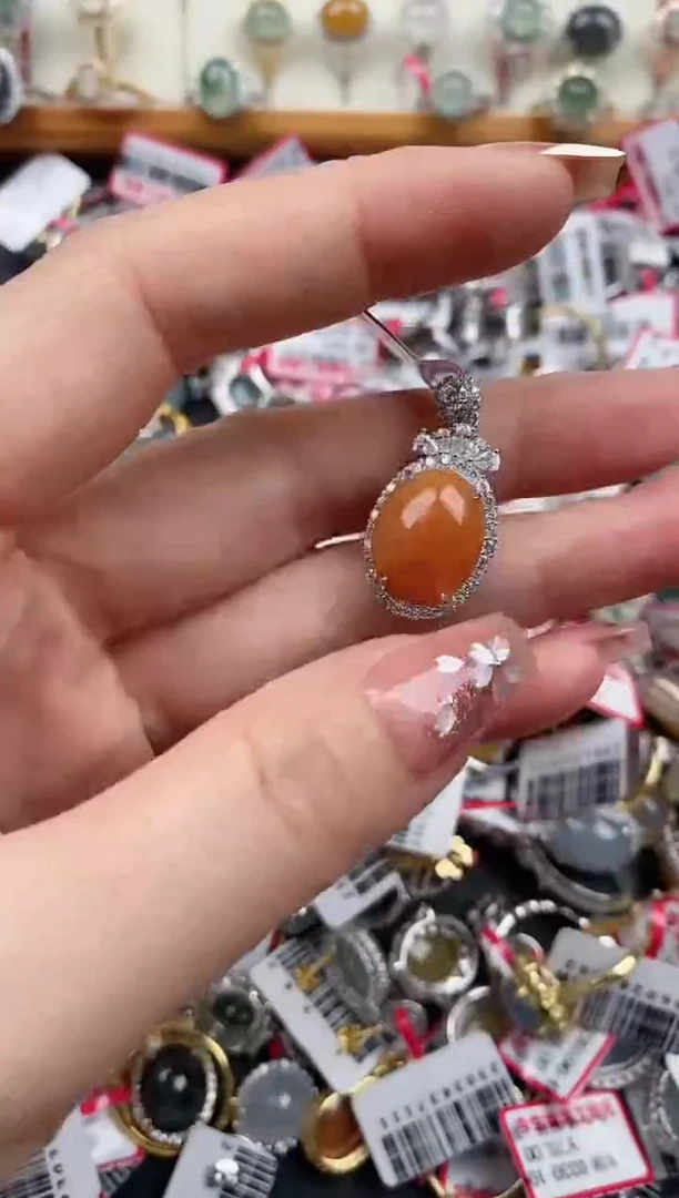 【闪购商品】翡翠戒指银S925镶嵌5555555 4