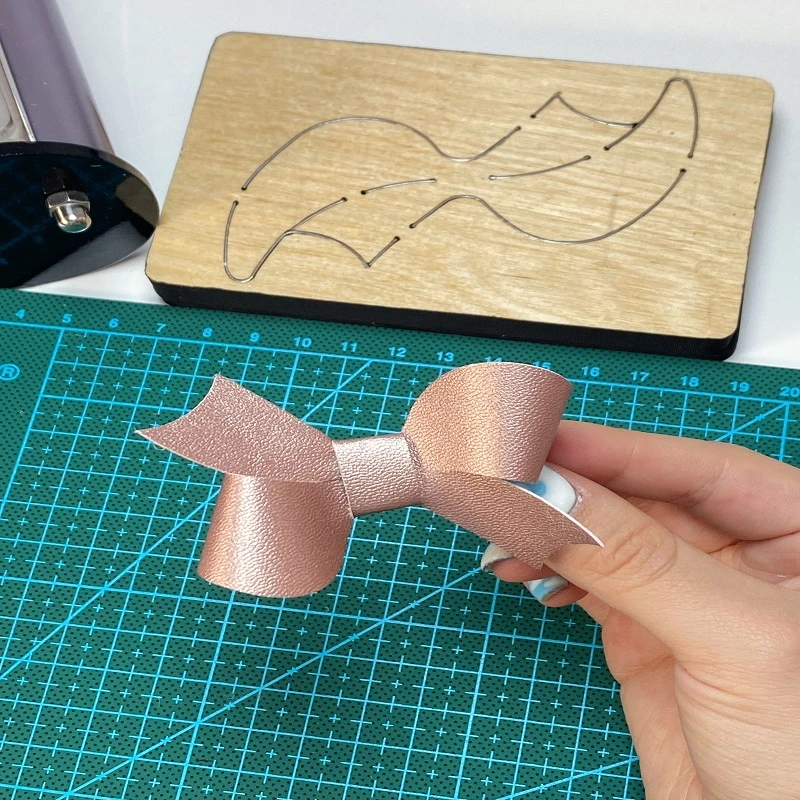 西伯文SMVAUON定制激光刀模皮革皮具DIY手工蝴蝶结L1223