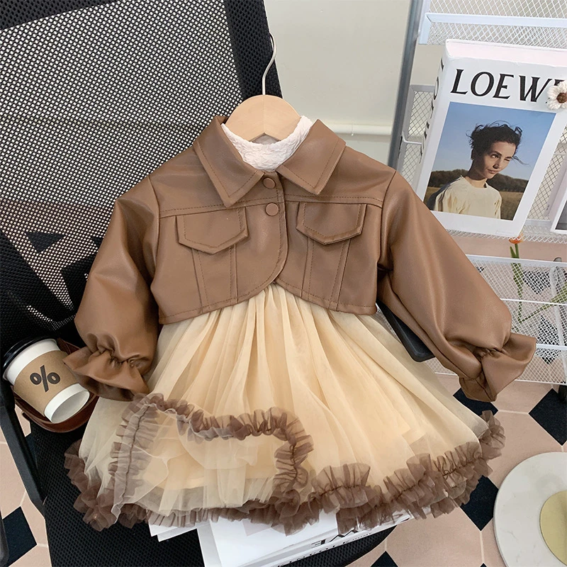 【米家原创】女童秋装连衣裙2025新款洋气儿童公主裙礼服套装春秋