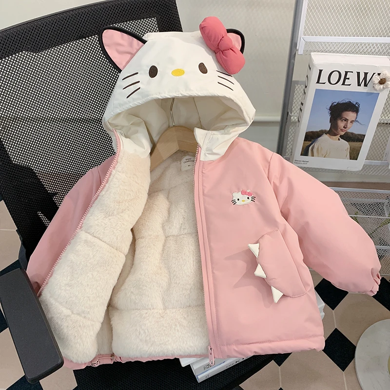 【米家原创】女童棉服冬装2024新款洋气儿童加绒夹棉冬季棉袄外套